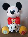 Peluche Mickey a segurar bola