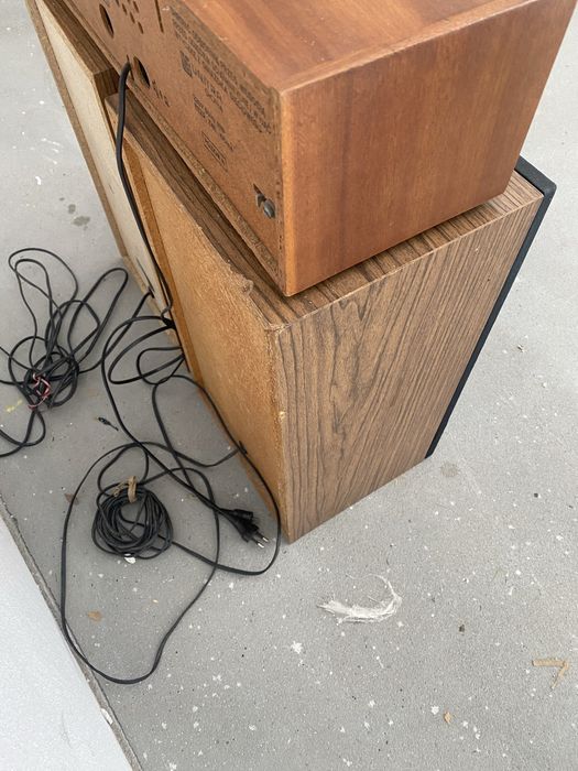 Zestaw Unitra Diora Tonsil radio Junior kolumny 25W ZG C 25-4-57