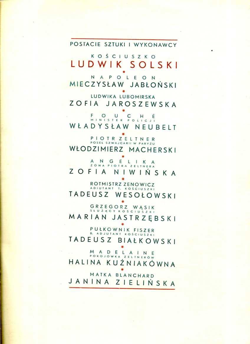 Jubileusz 75-lecia pracy na scenie polskiej Ludwika Solskiego