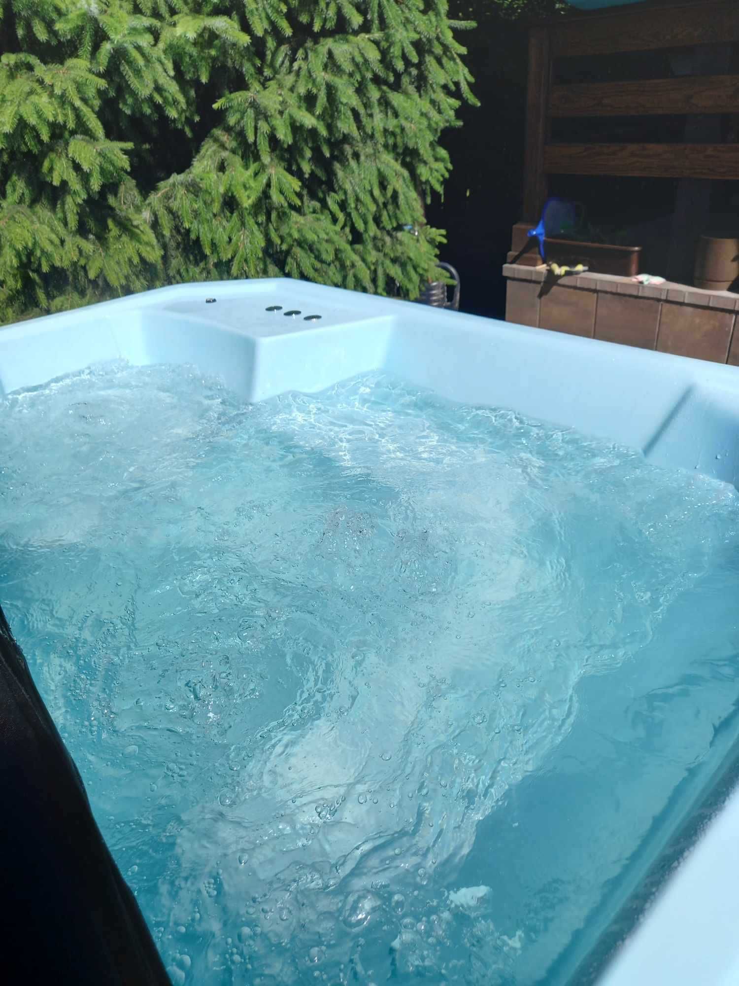 Jacuzzi hydromasaż air masaż grzałka pokrywa balia bania basen ZESTAW