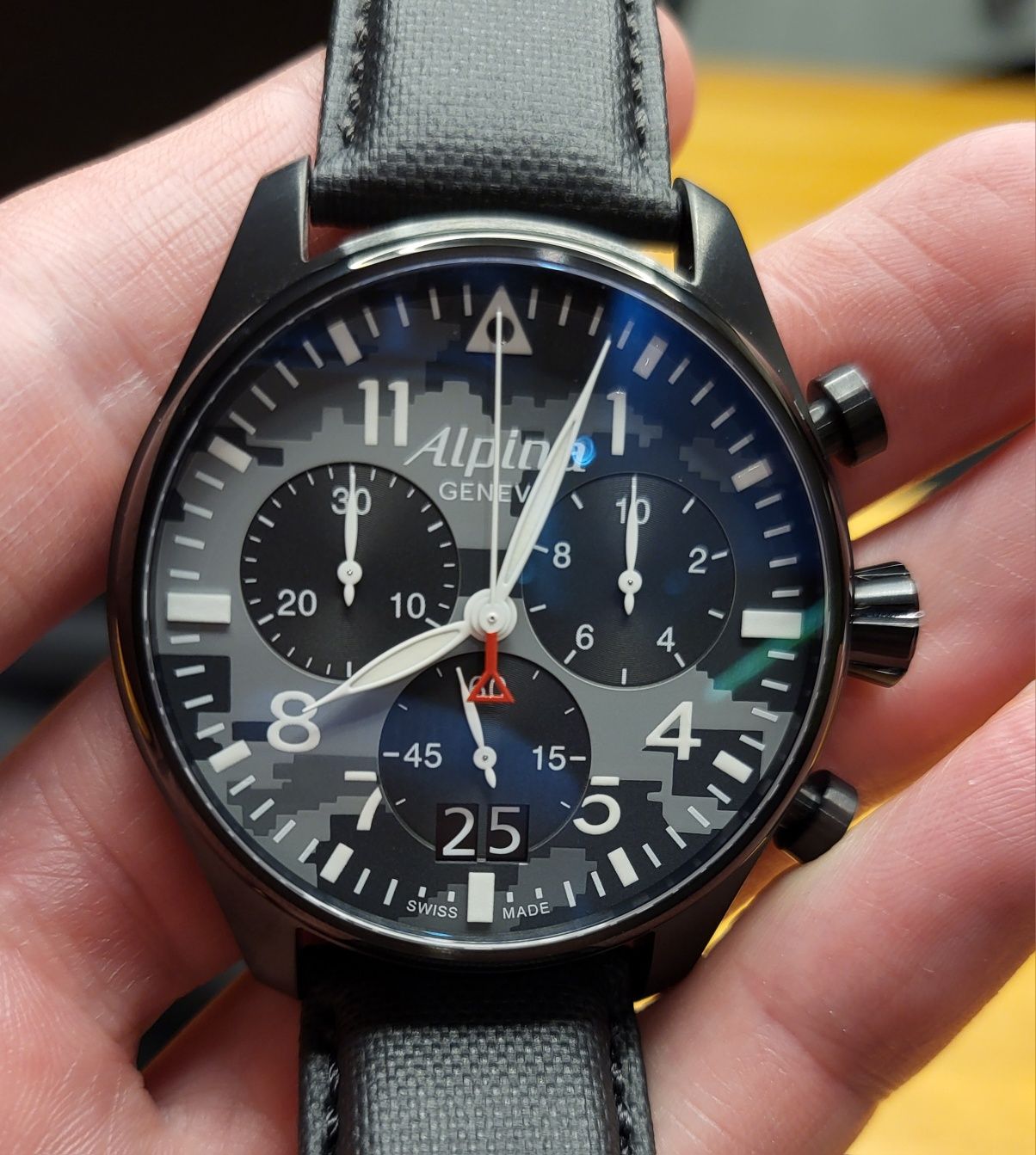 Alpina Startimer Pilot Camouflage AL-372MLY4FBS6 dodatkowe paski