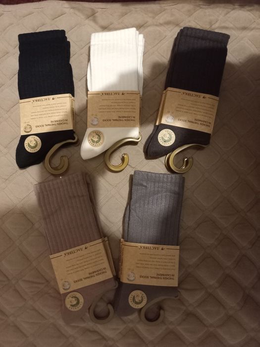 Високі термо шкарпетки/носки кашемір в рубчик, єдиний розмір 37-41