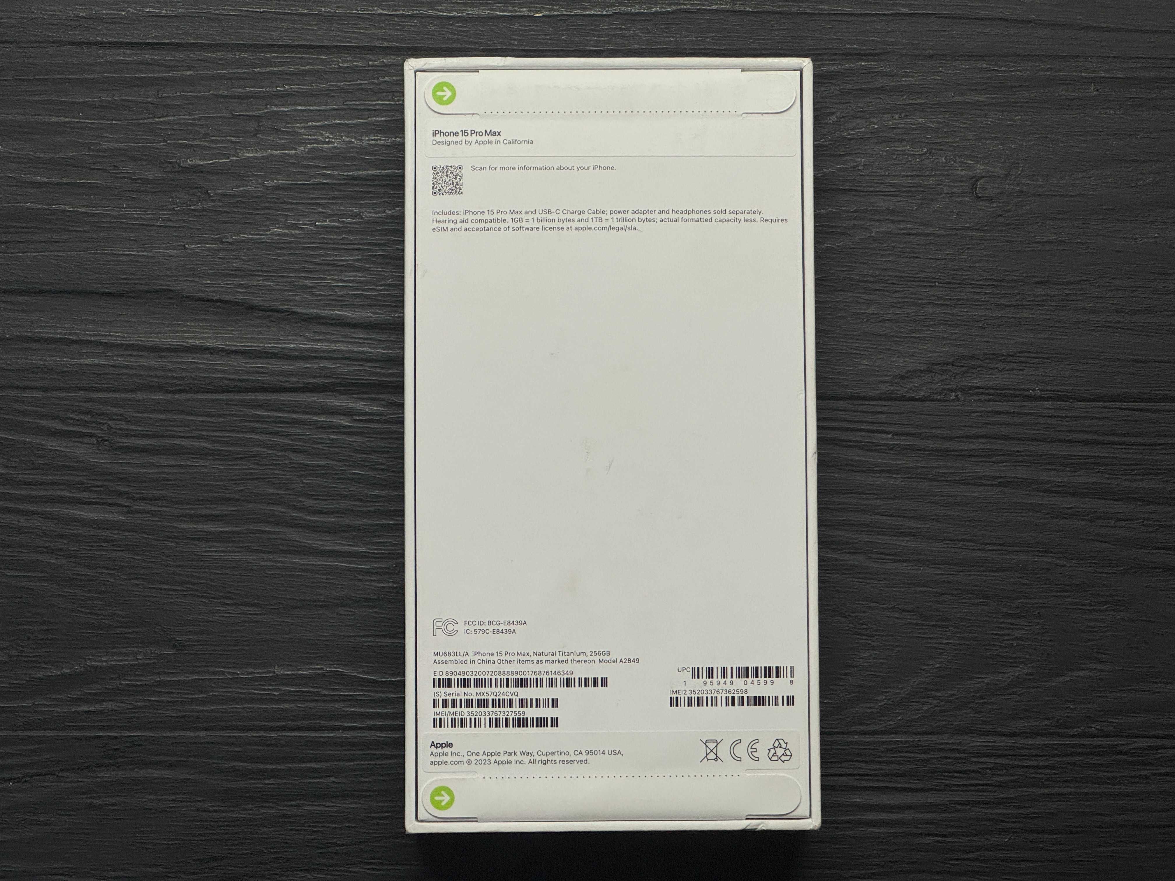 New iPhone 15 Pro Max 256gb R-Sim Trade-In/Bыкyп/Oбмeн