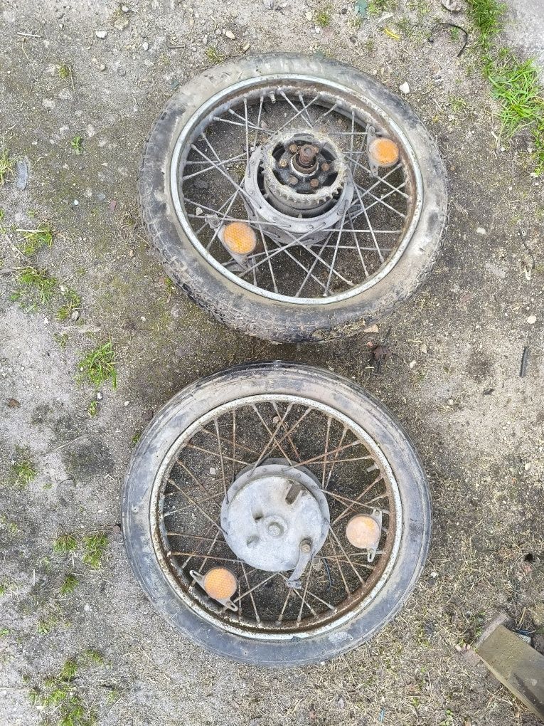 Rodas de mota antiga