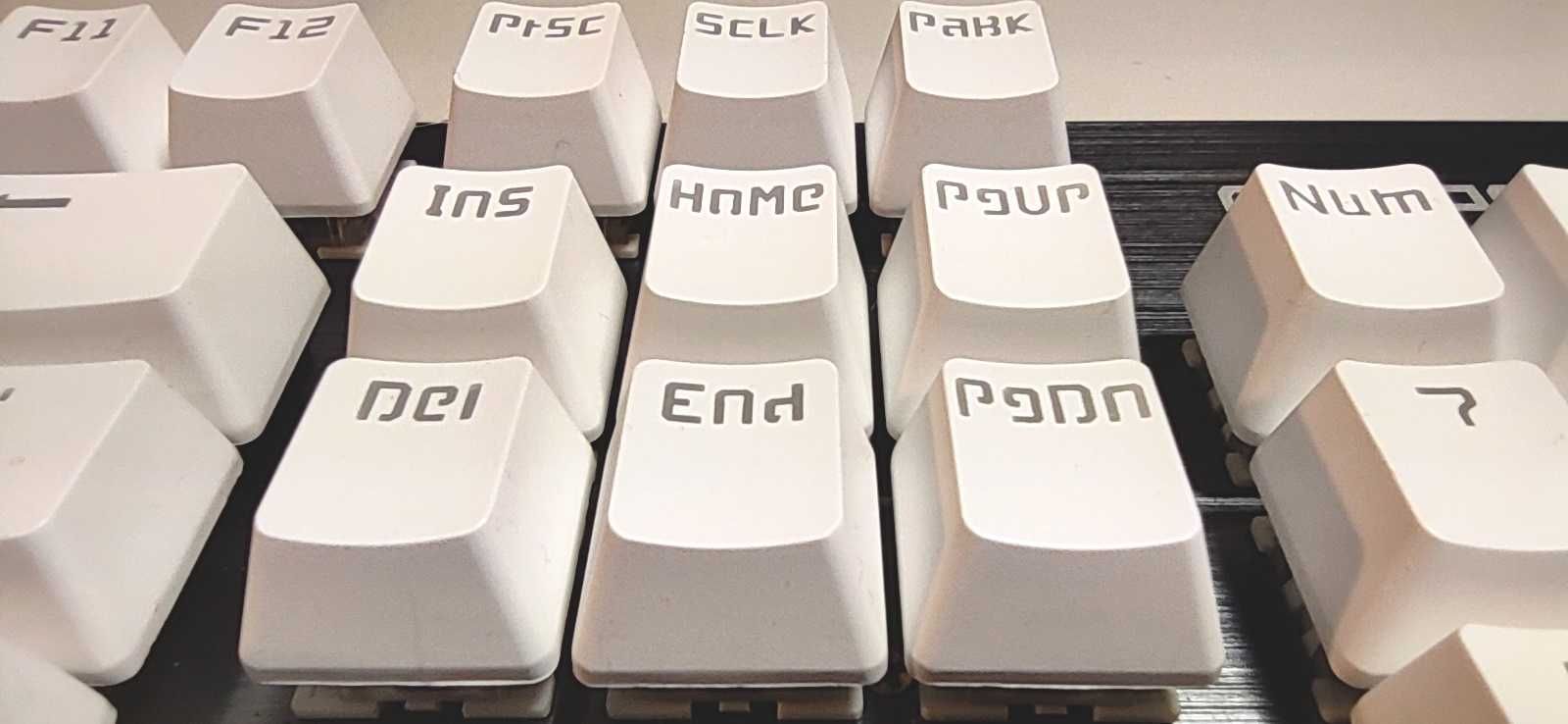 104 Klawisze CherryMX KeyCaps backlit białe MOTOSPEED