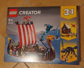 Lego 31132 3w1 statek wikingow i wąż z Midgardu