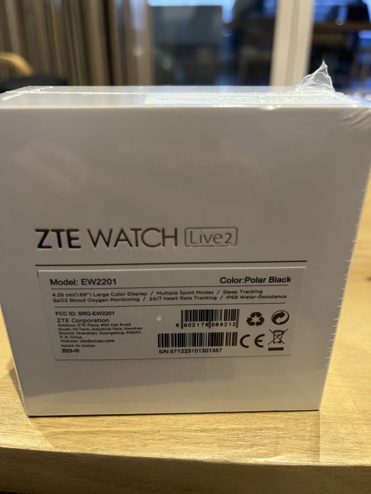 Smartwatch ZTE live2 preto