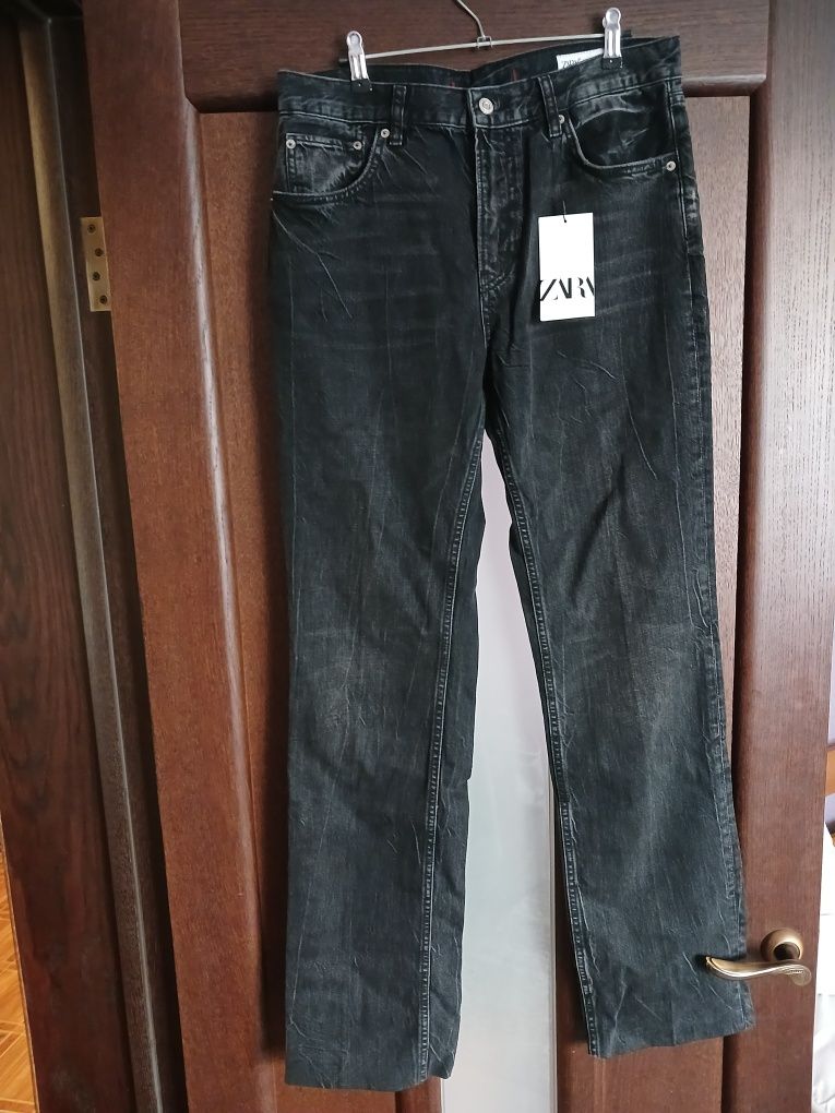Джинси zara bootcut high-waist р-р 42