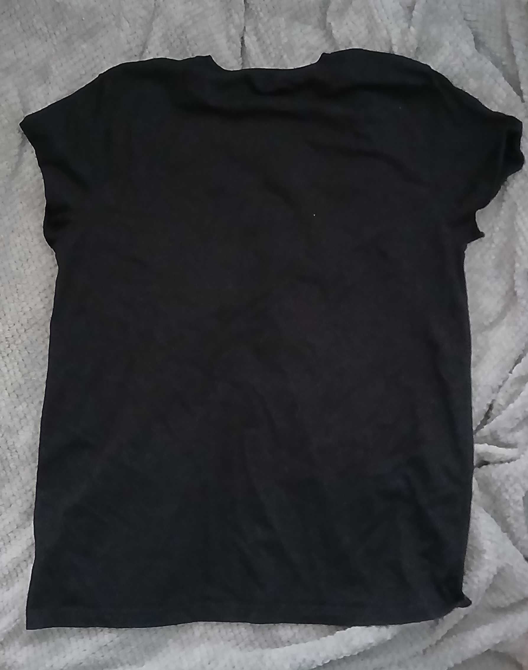koszulka T-shirt kości żebra kościotrup czarna Gieorge