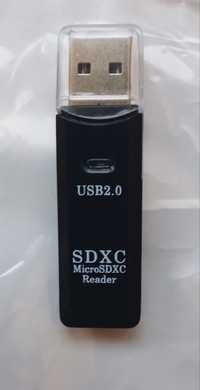 Картридер USB Micro SD/TF 2в1