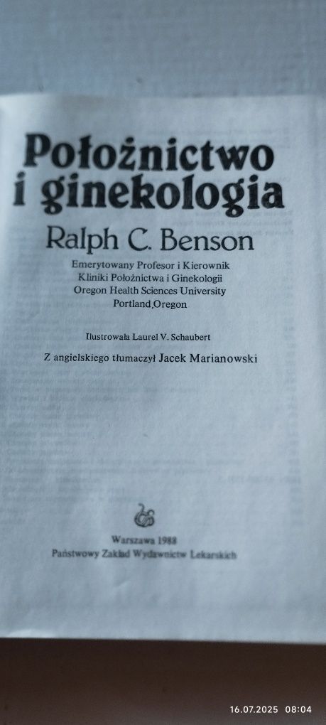 Położnictwo i ginekologia - Ralph C.Benson.