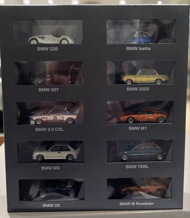 Super zestaw 10 szt. miniatur 1:64 BMW, oryginalne, nowe