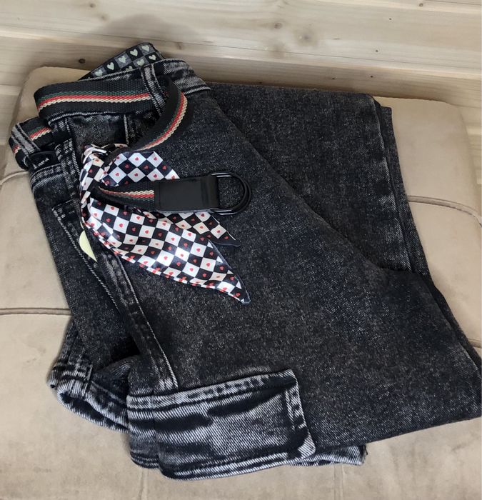 Джинси- карго жіночі темно-сірого кольору