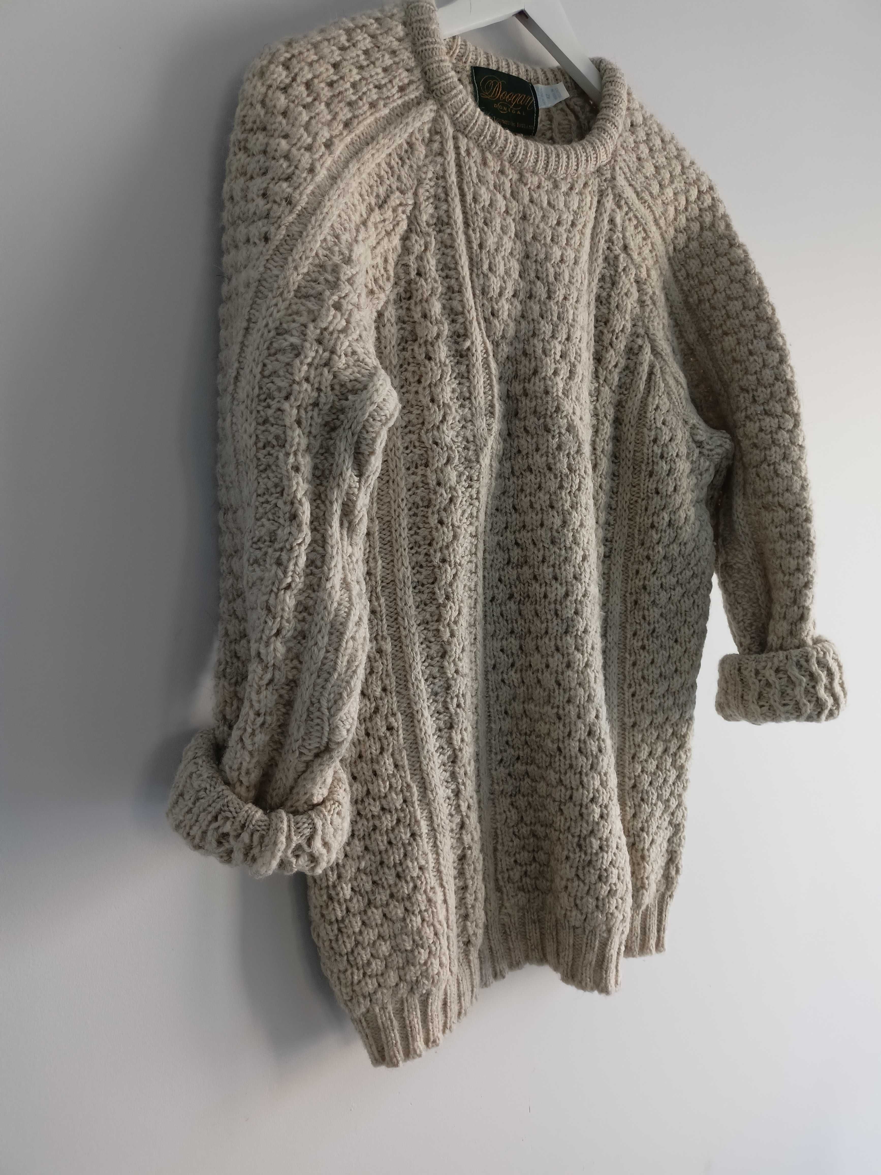 Piękny gruby wełniany sweter