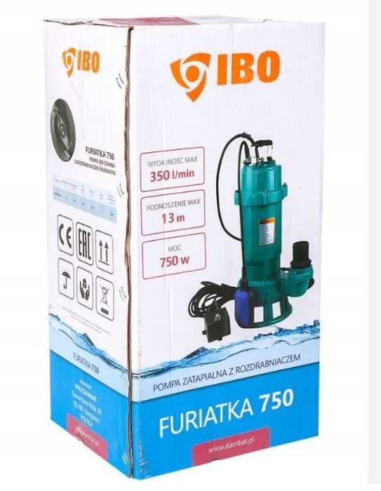 Pompa zatapialna z rozdrabniaczem IBO FURIATKA 750 Brudna Woda!