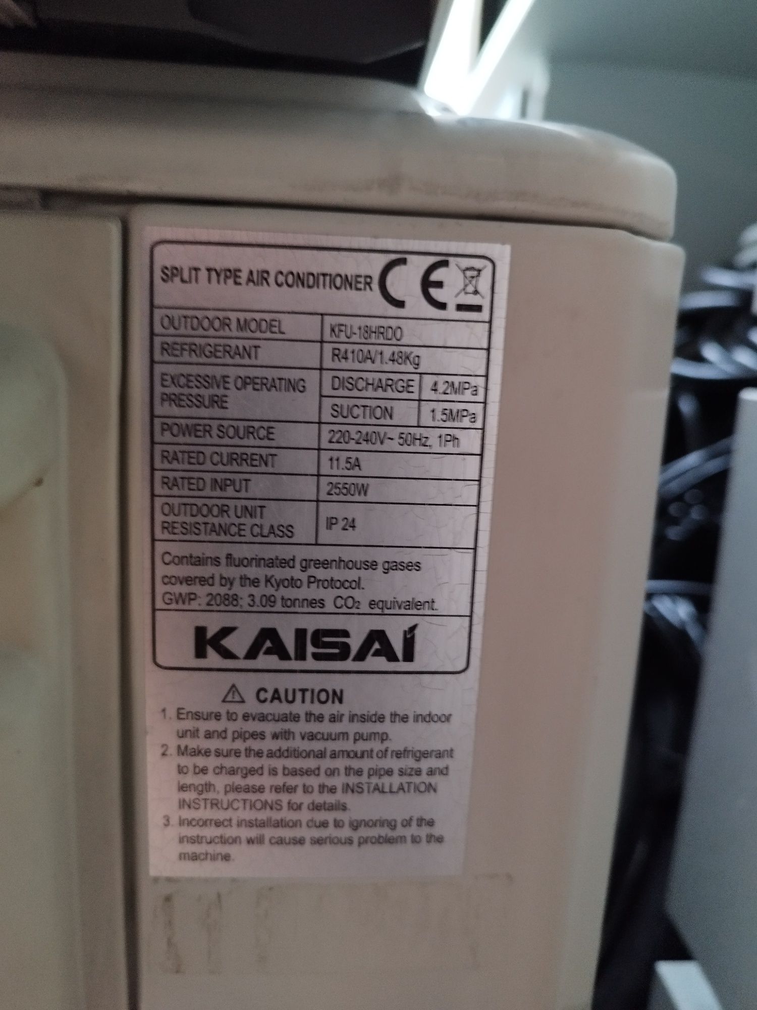 Klimatyzator używany 5 kw