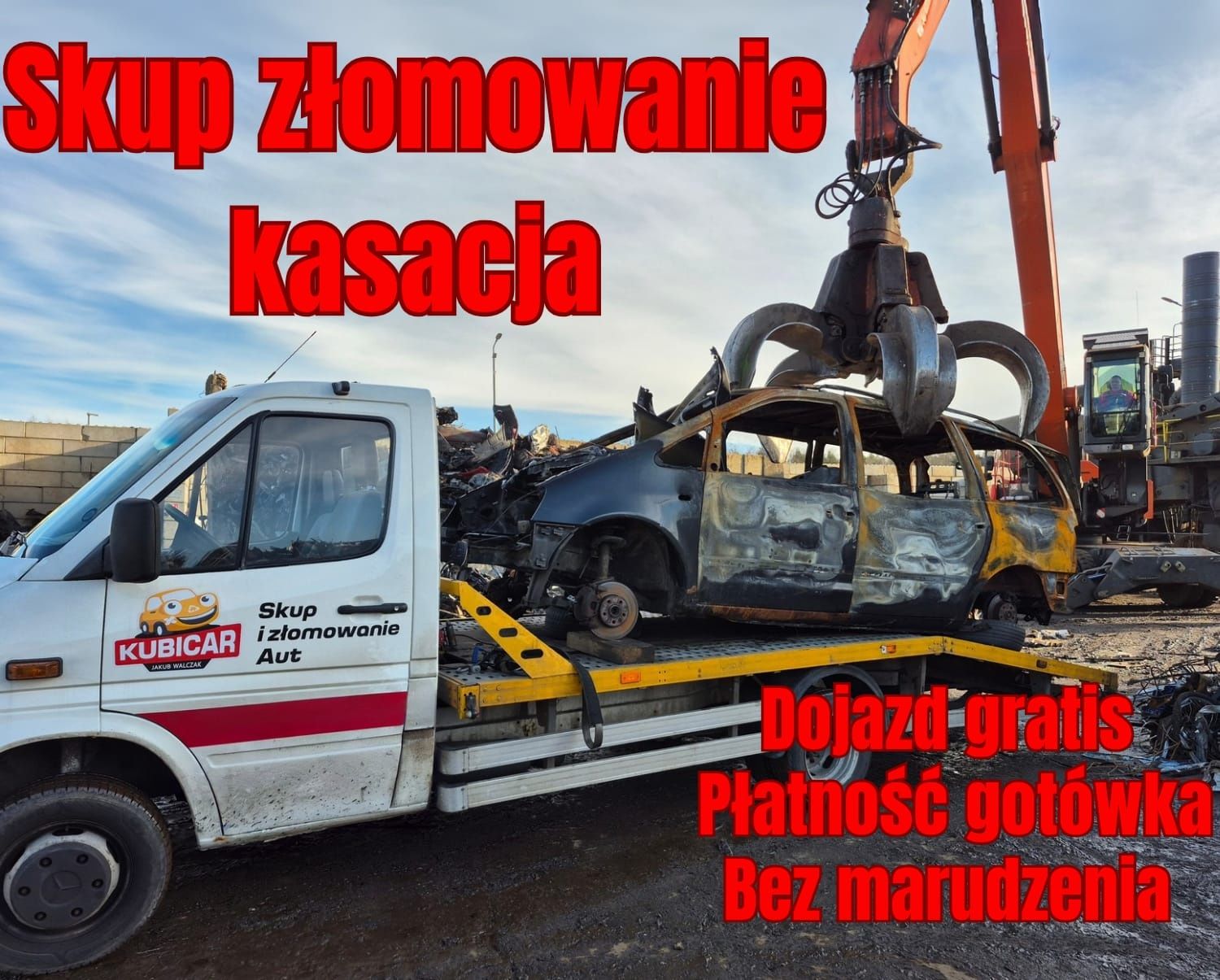 Skup złomowanie kasacja demontaż aut łódź Zgierz Aleksandrów Łódzki