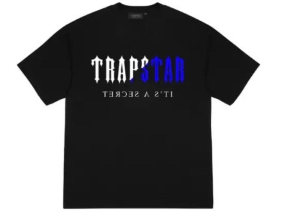 Мужские футболки Trapstar it’s a secret черные унисекс трепстар
