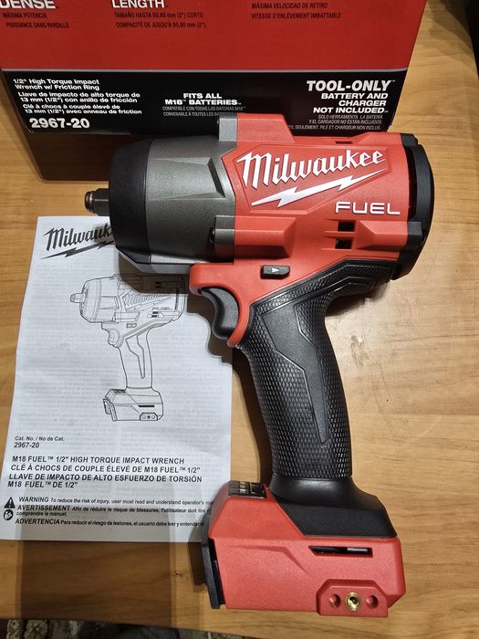 Milwaukee m18 2967-20 квадрат 1/2 крутний момент 2200нм .
