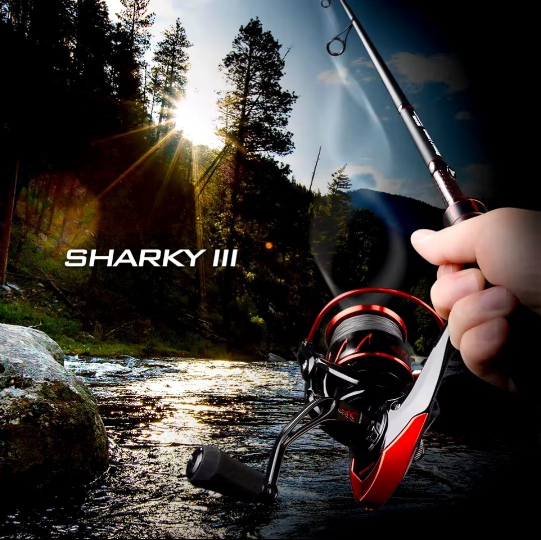 KastKing Sharky III. Спининговая катушка.10 + 1 Шарикоподшипники.18 кг