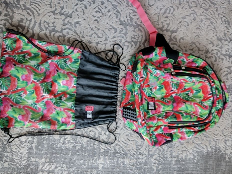 Plecak szkolny St.Right + torba na buty
