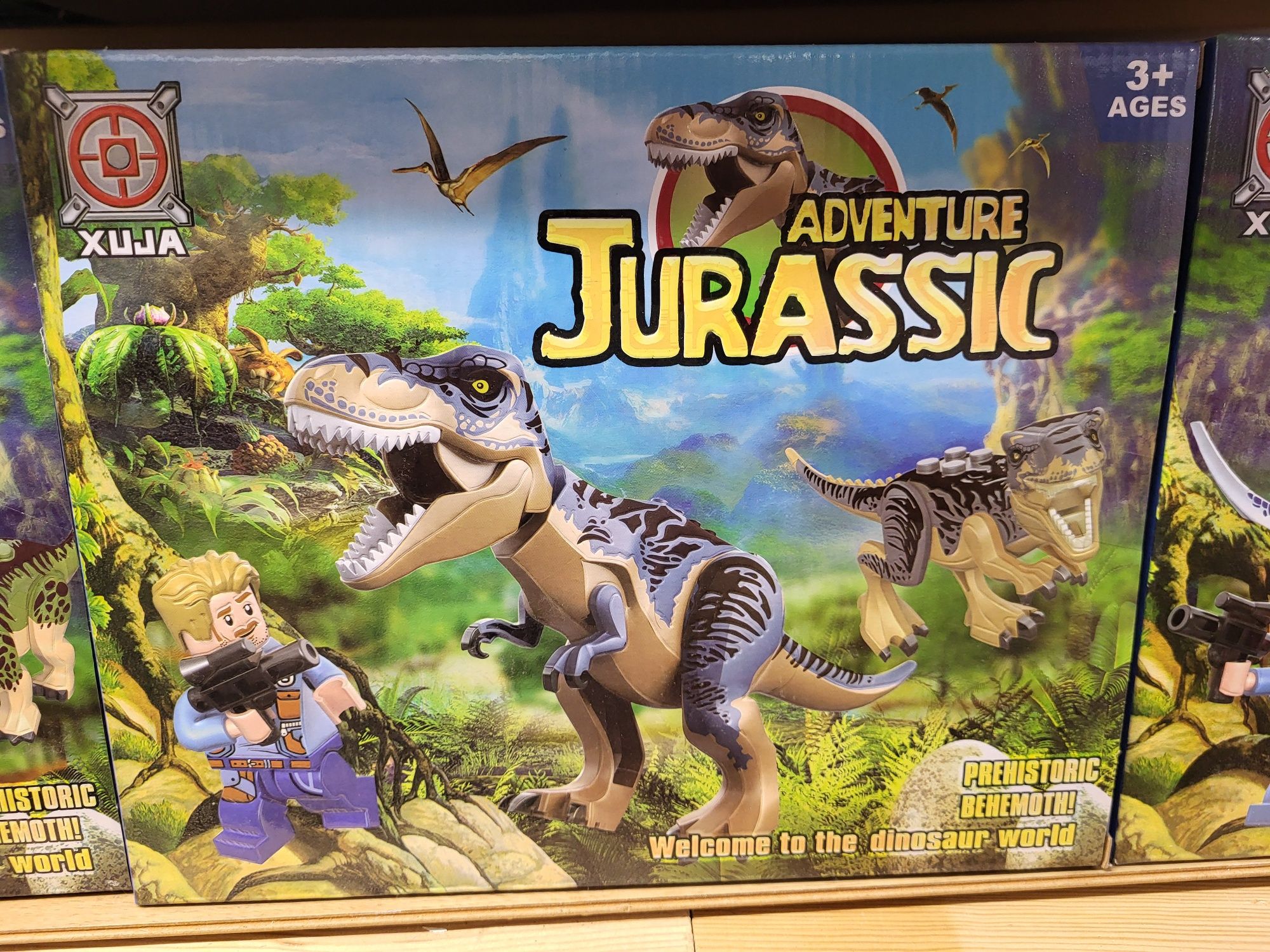 Klocki dinozaury trex 29cm park jurajski plus figurki