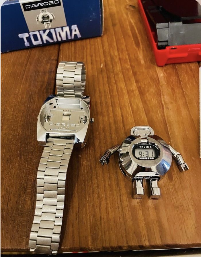 Zegarek Tokima Digirobo Robot Transformer  na rękę  1983 Japonia