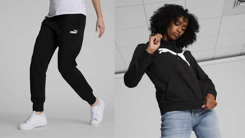 США Теплі жіночі спортивні костюми Puma ESS Big Cat Оригінал Фліс XS-М