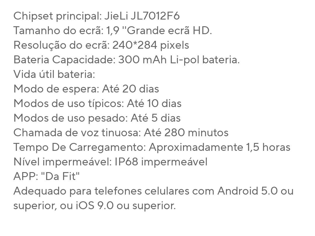 Smartwatch Colmi
