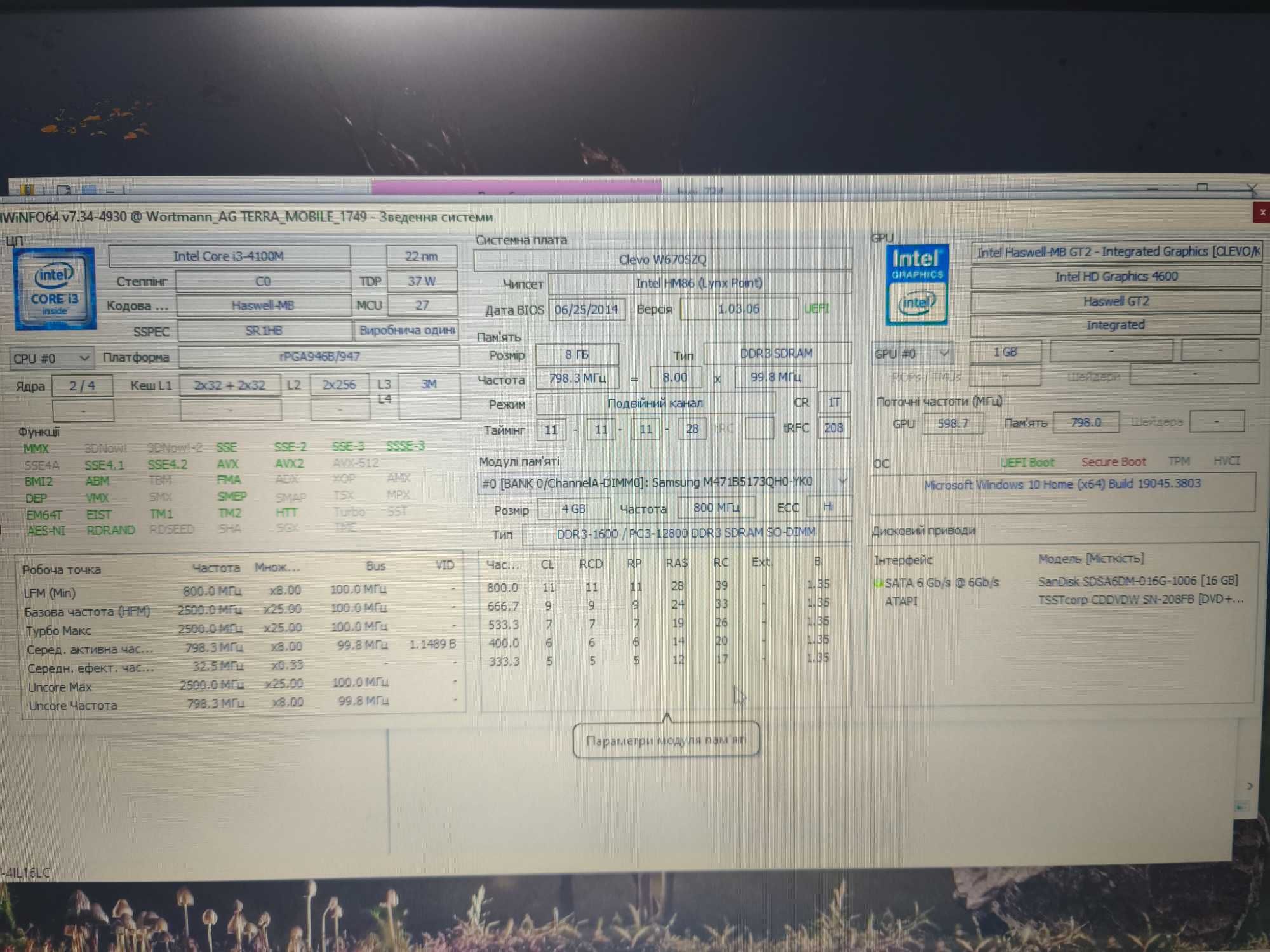 Чудовий ноутбук TERRA 1749 17.3" core i3-4100/8gb/ssd16gb+500gb/АКБ ОК