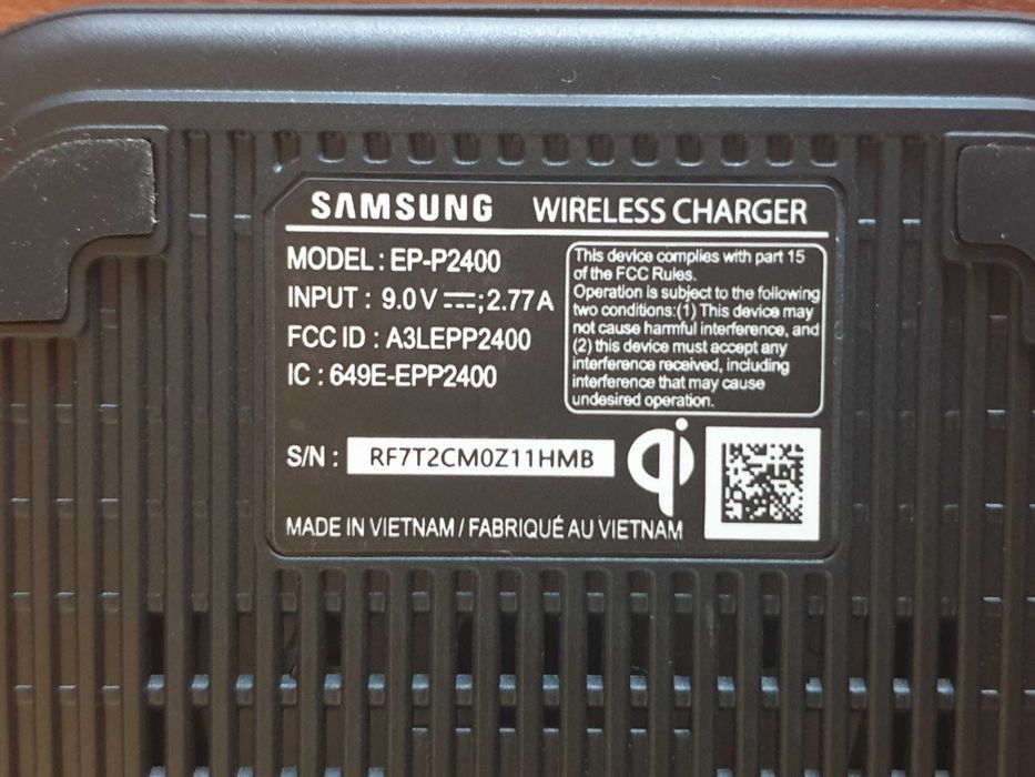 Бездротовий зарядний пристрій Samsung EP-P2400 (бездротова зарядка)