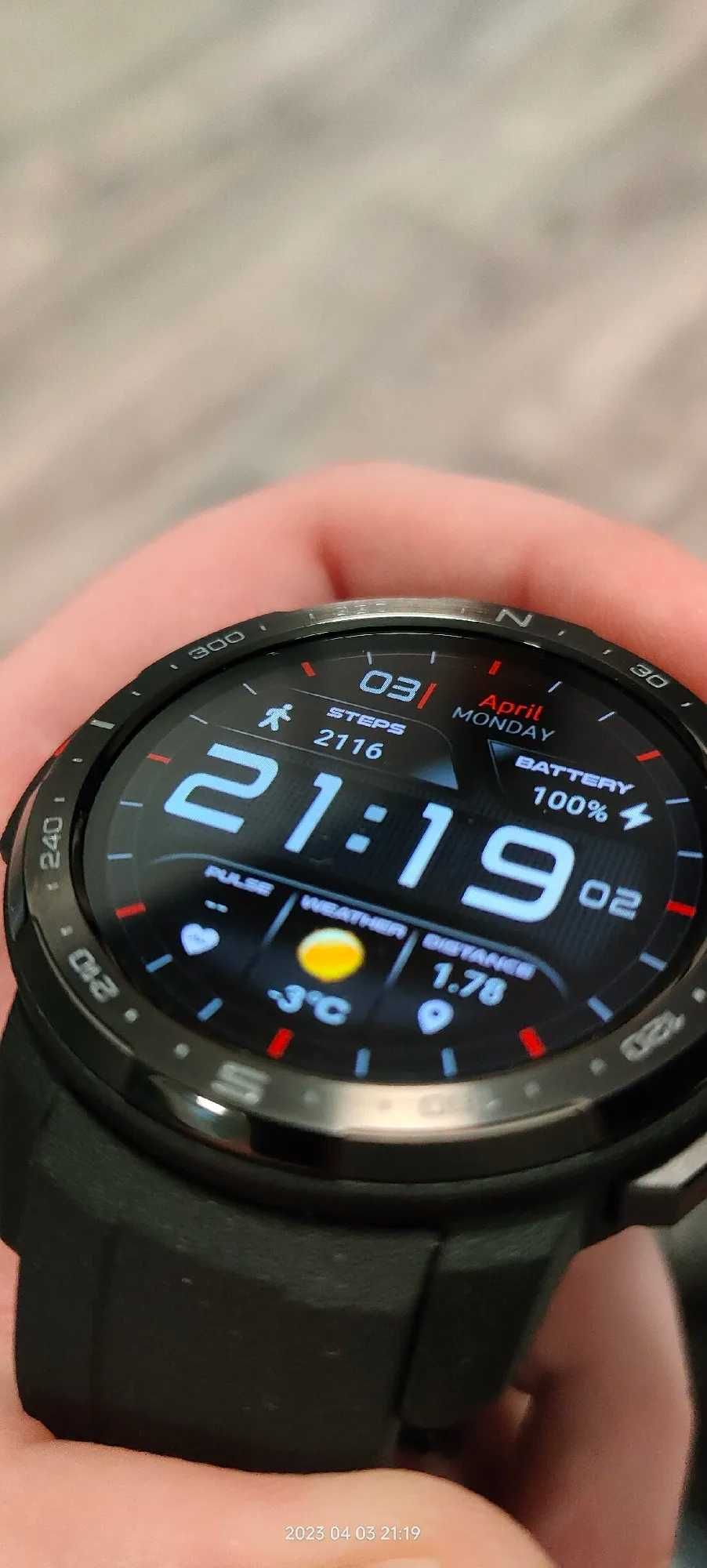 Смарт-годинник Honor Watch GS Pro, AMOLED, Водозахисні 5 ATM, GPS