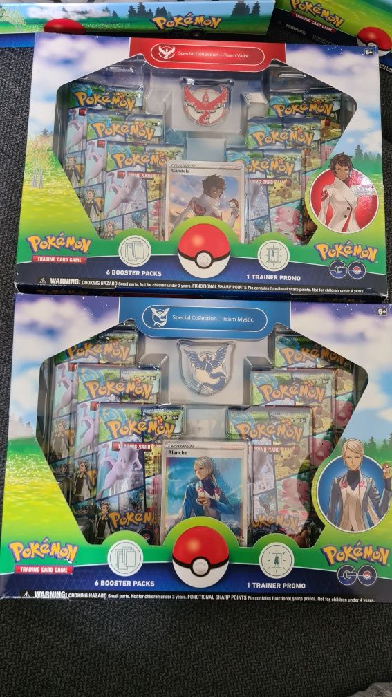 Pokemon GO Elite Trainer Box e Special Collection Box