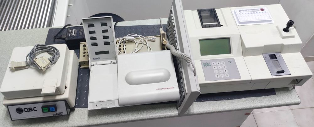 análises clínicas vettest 8008 + QBC + centrifugadora + impressora HP