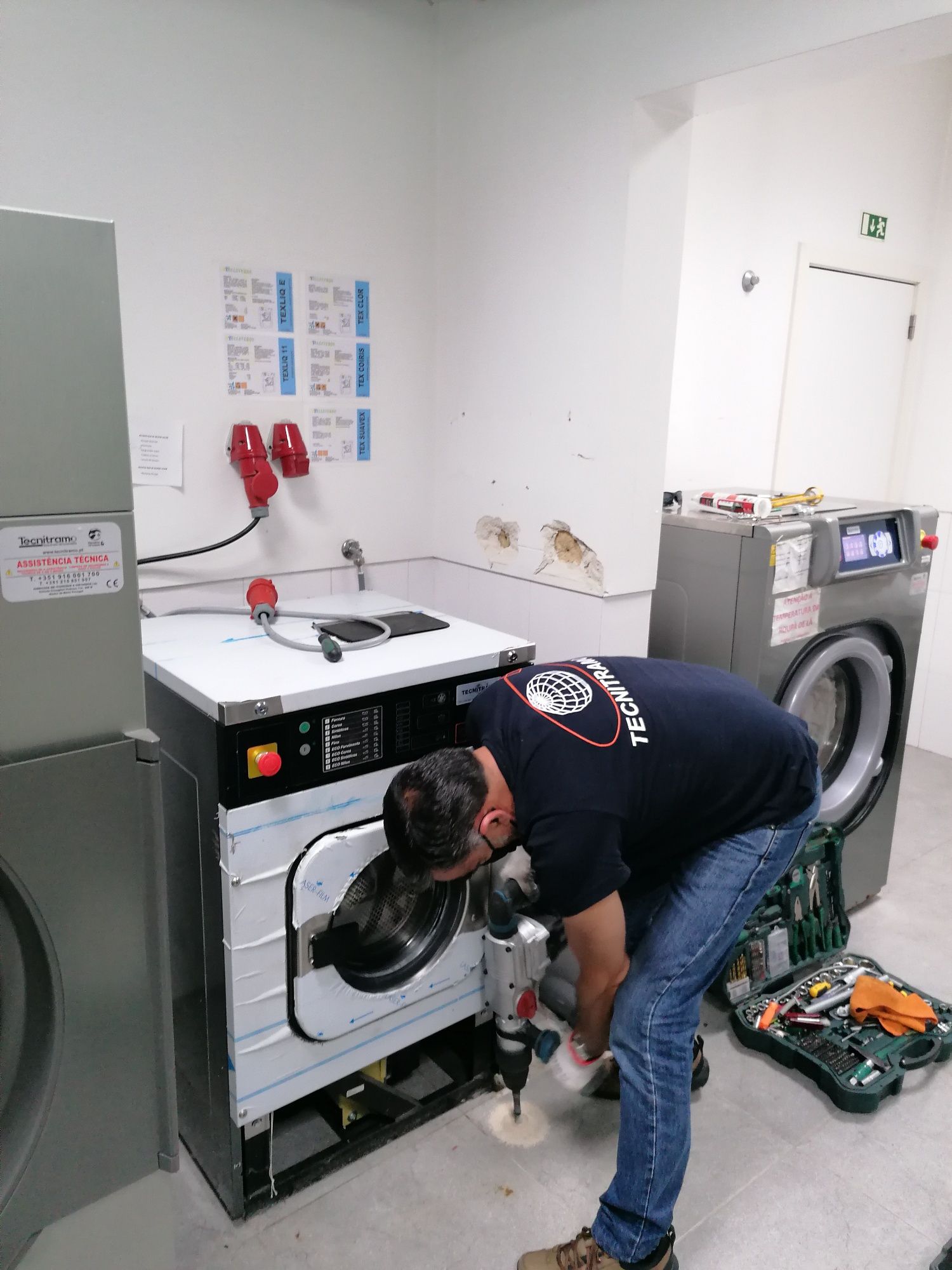 Máquina de lavar e secar roupa industrial ocasião lares e Residências