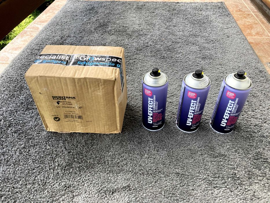 Farba UV Montana UV-EFFECT SPRAY Bezbarwny Lakier 400ml – NOWY