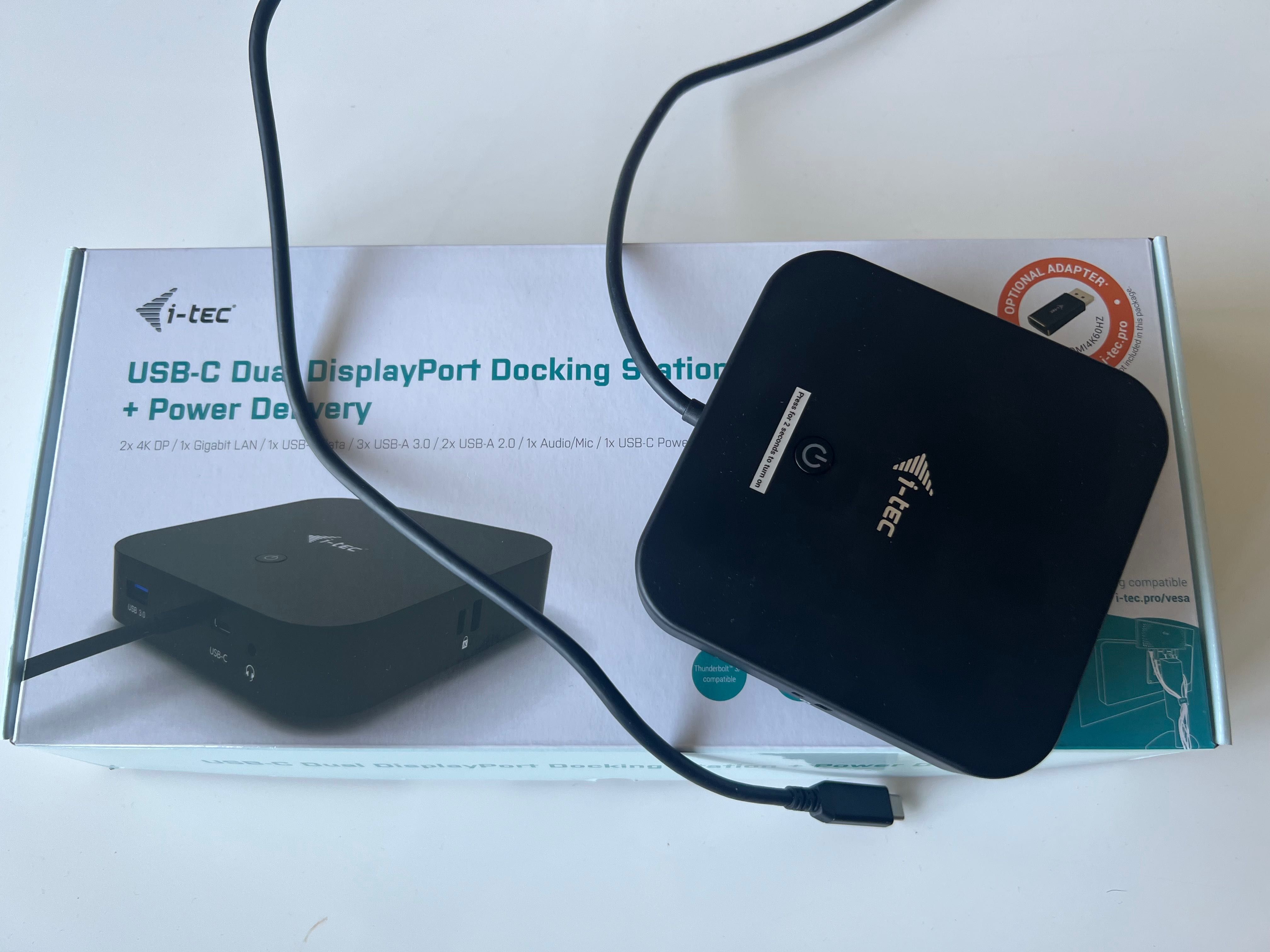 i-tec USB-C Dual Display Dock 2x Display Port PD 100 W