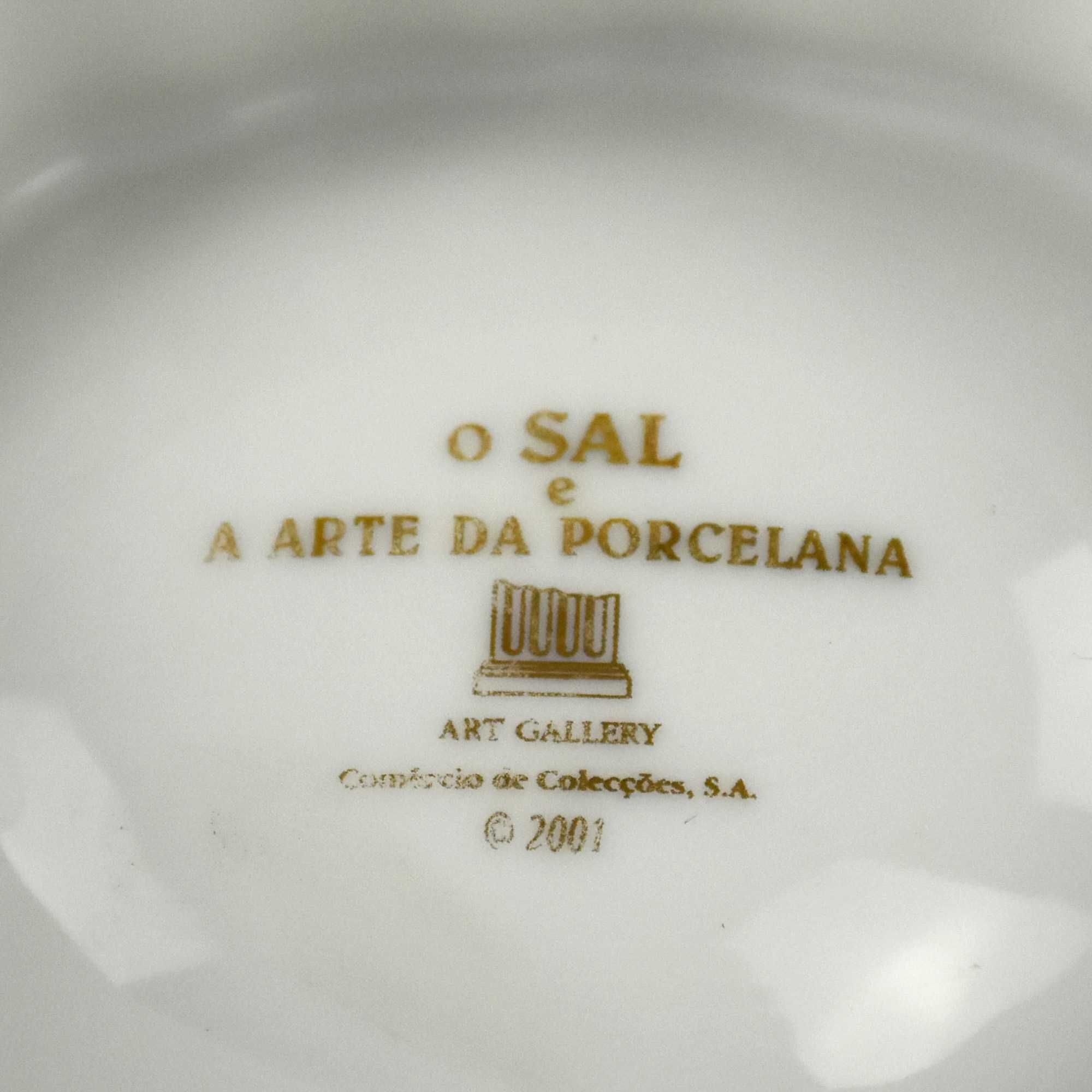 Saleiro em porcelana gomado “O sal e a arte da Porcelana”