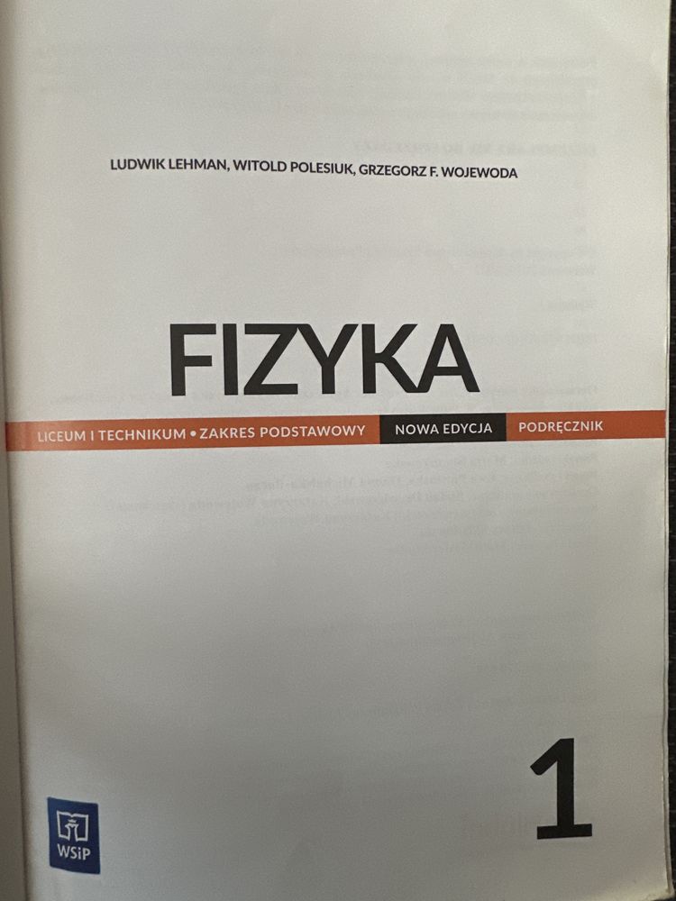 Fizyka 1 podręcznik.