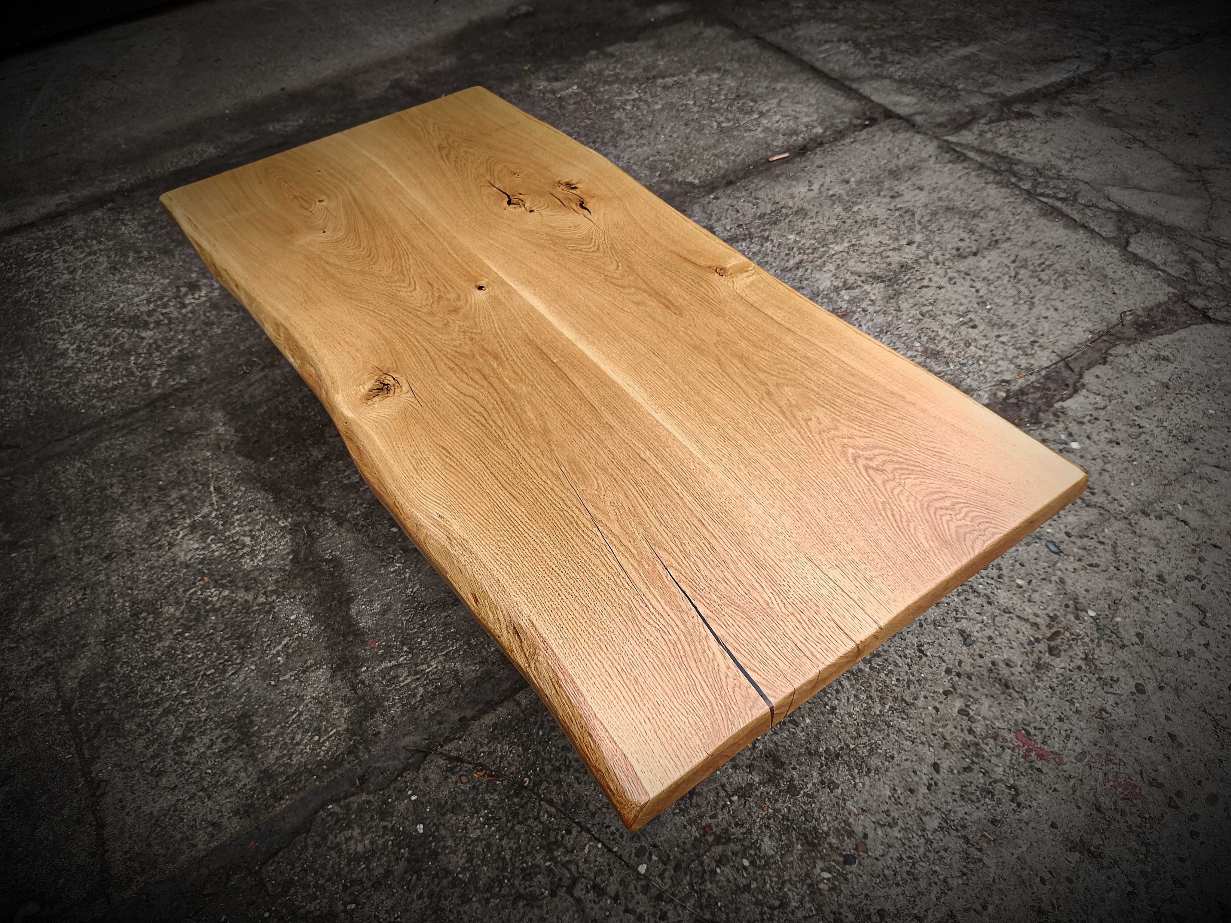 Blat na stół biurko ławę 150x66 w stylu Rustykalnym Live Edge