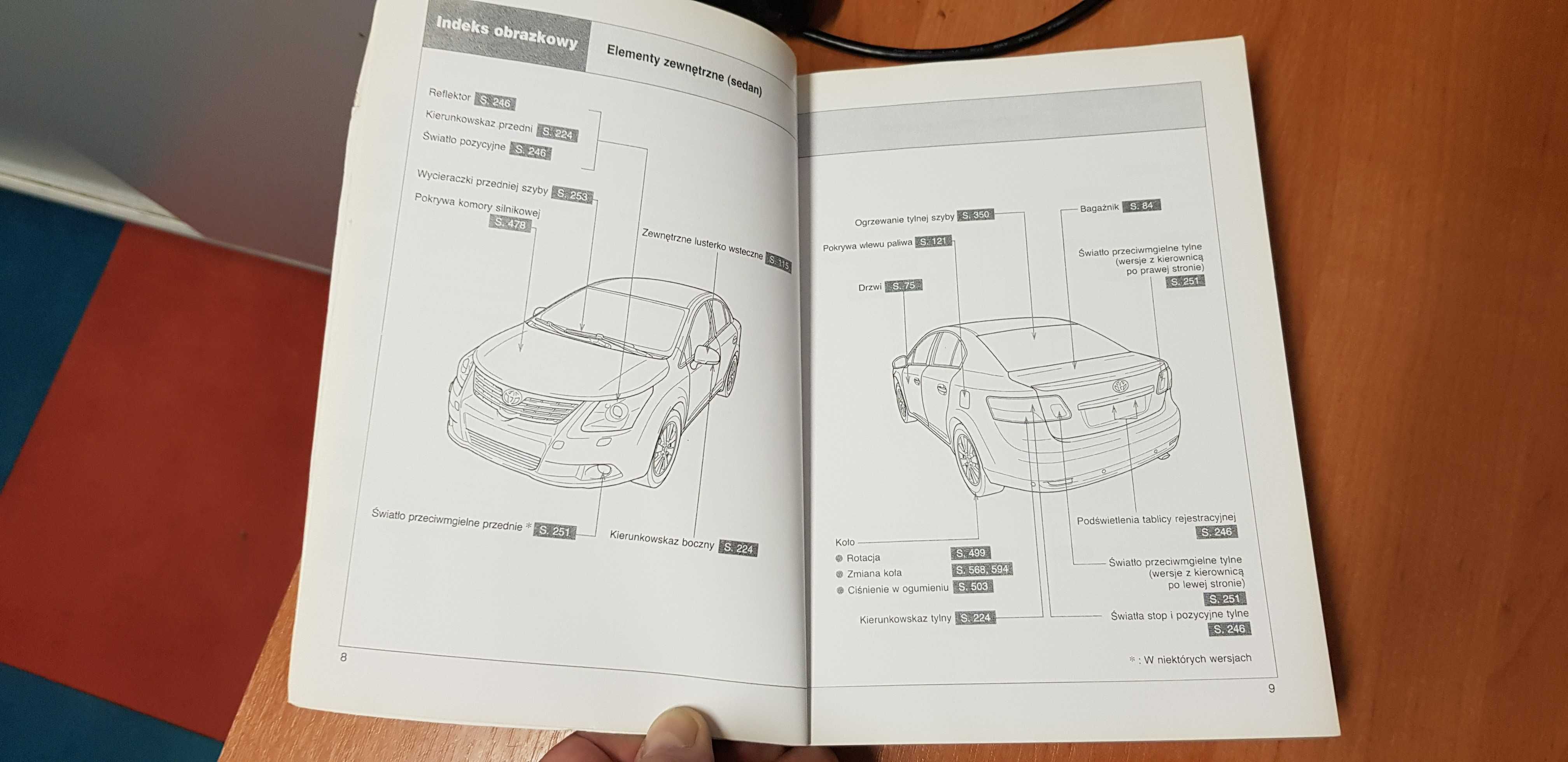 TOYOTA AVENSIS Polska instrukcja obsługi