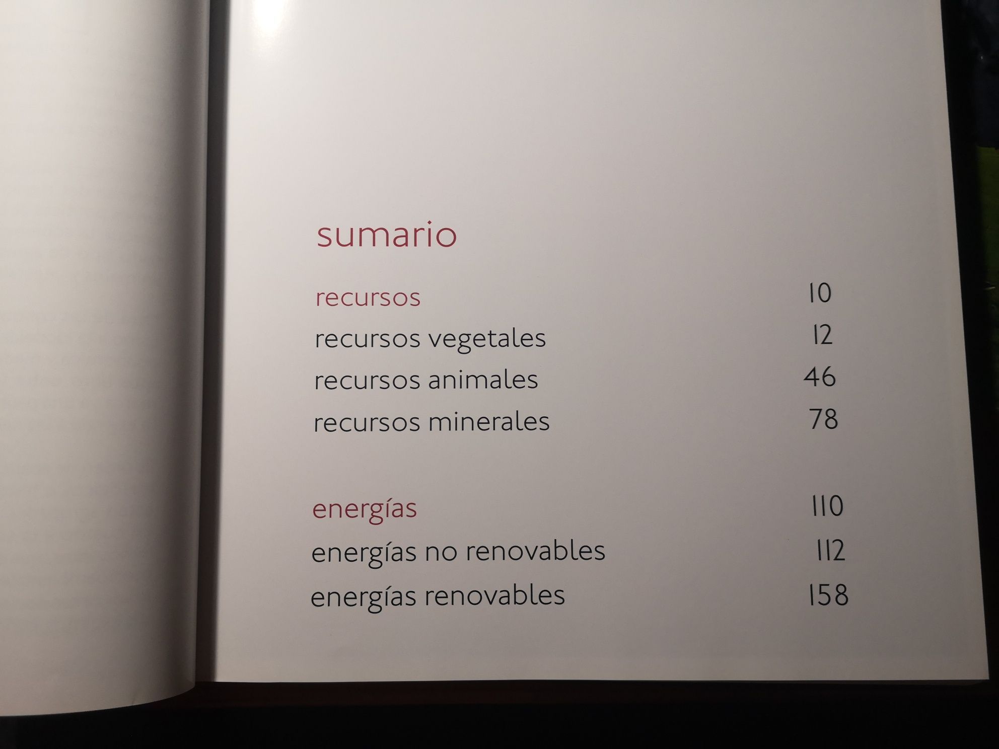 Livro Recursos e Energias Espanhol