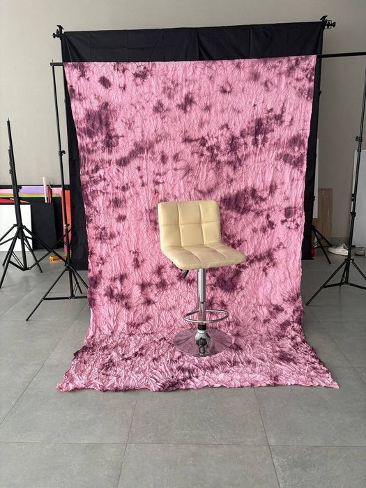 Тканинний фотофон рожевий, тканевой фотофон розовый