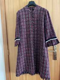 Vestido bordeaux Benetton