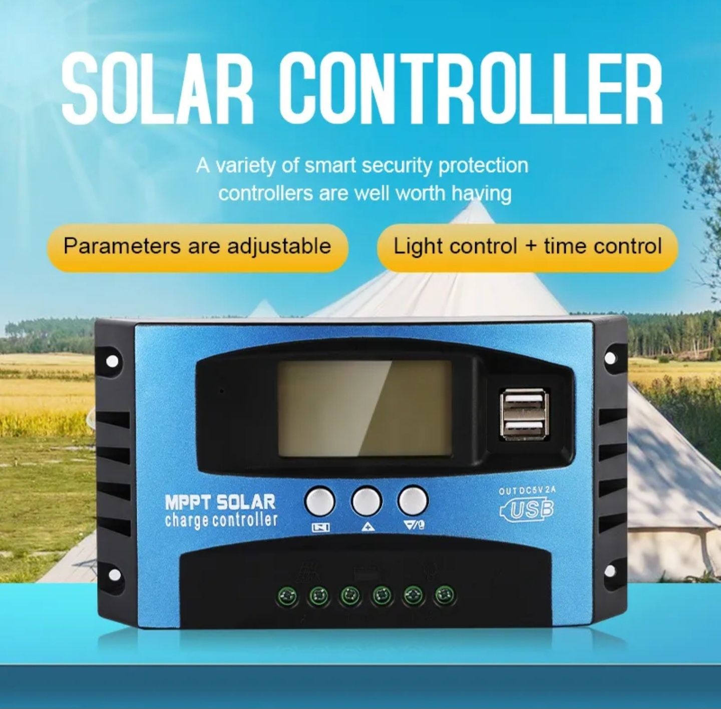 МРРТ 100A Сонячний контролер заряду контроллер сонячних панелей МРРТ