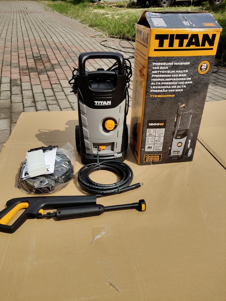 Myjka ciśnieniowa titan 1800w 140 bar