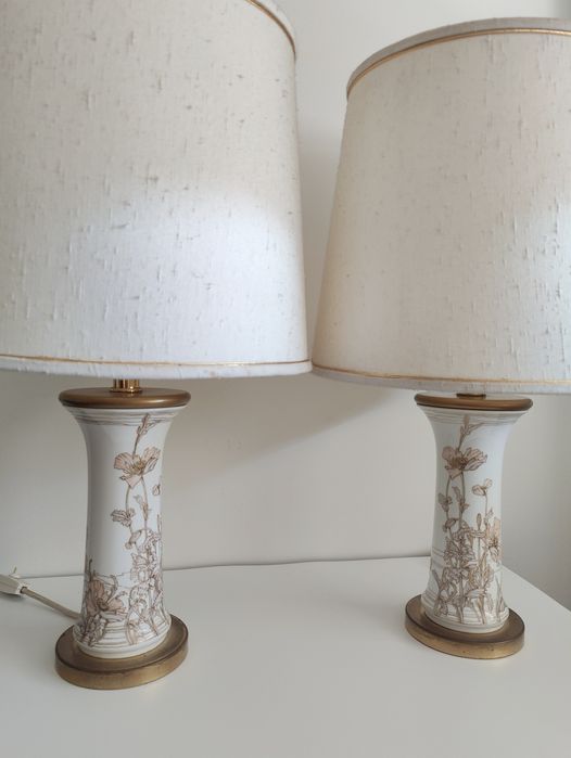 AK Keiser Vintage • Set Exclusivo de 2 Candeeiros de Mesa em Porcelana