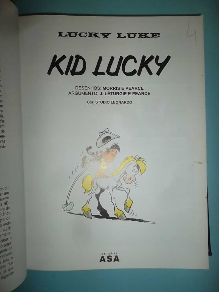 LUCKY LUKE e RANTANPLAN - Volume com 13 álbuns BD