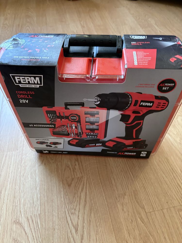 Wiertarko-wkrętarka bezudarowa bezprzewodowa Ferm 20 V CDM1159