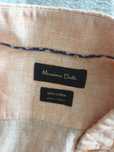 Koszula Lniana Massimo Dutti Męska,Młodzieżowa M,S.